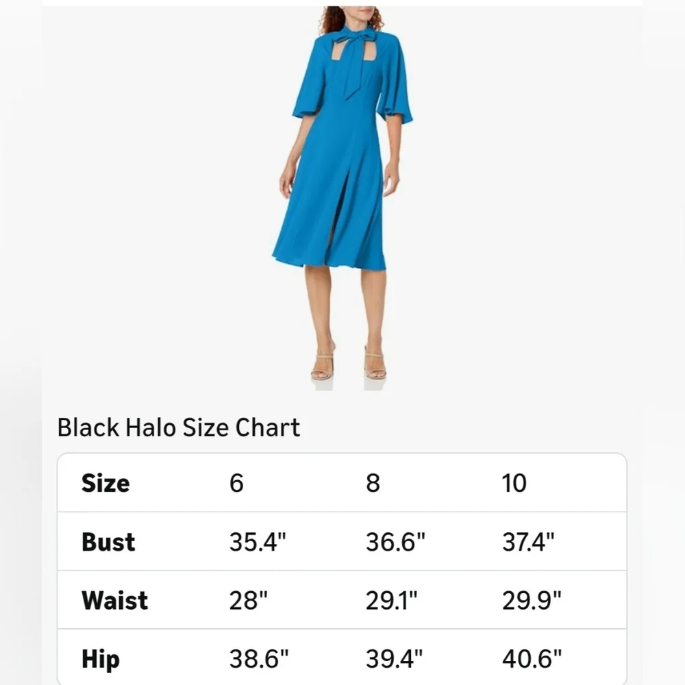 Black Halo Black Halo Womens Coralia Dress Size 8 NWT - Picture 3 of 13